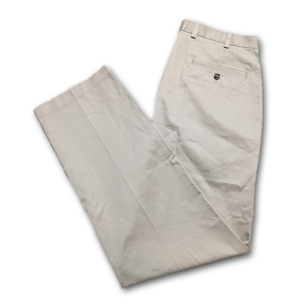 Brooks Brothers 1818 Mens Pants MB01A82 Khaki 35x32 Lightweight Advantage Chino